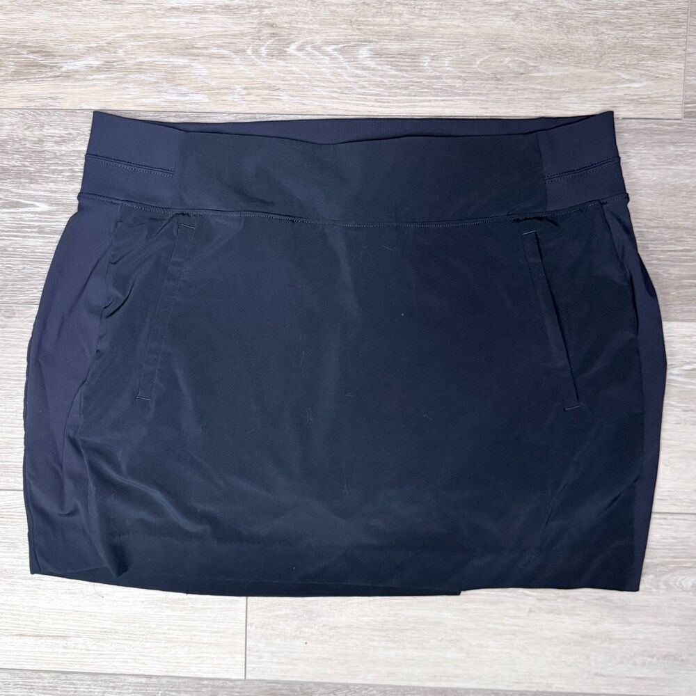 ATHLETA Brooklyn Skort Navy Blue Tennis Golf Pickleball Athletic Skirt size 18